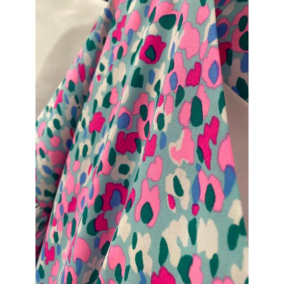 Lilly Pulitzer Hottie Dottie Blaire Stretch Dress Teal Pink Size 8 W/Pencils! - Picture 8 of 16